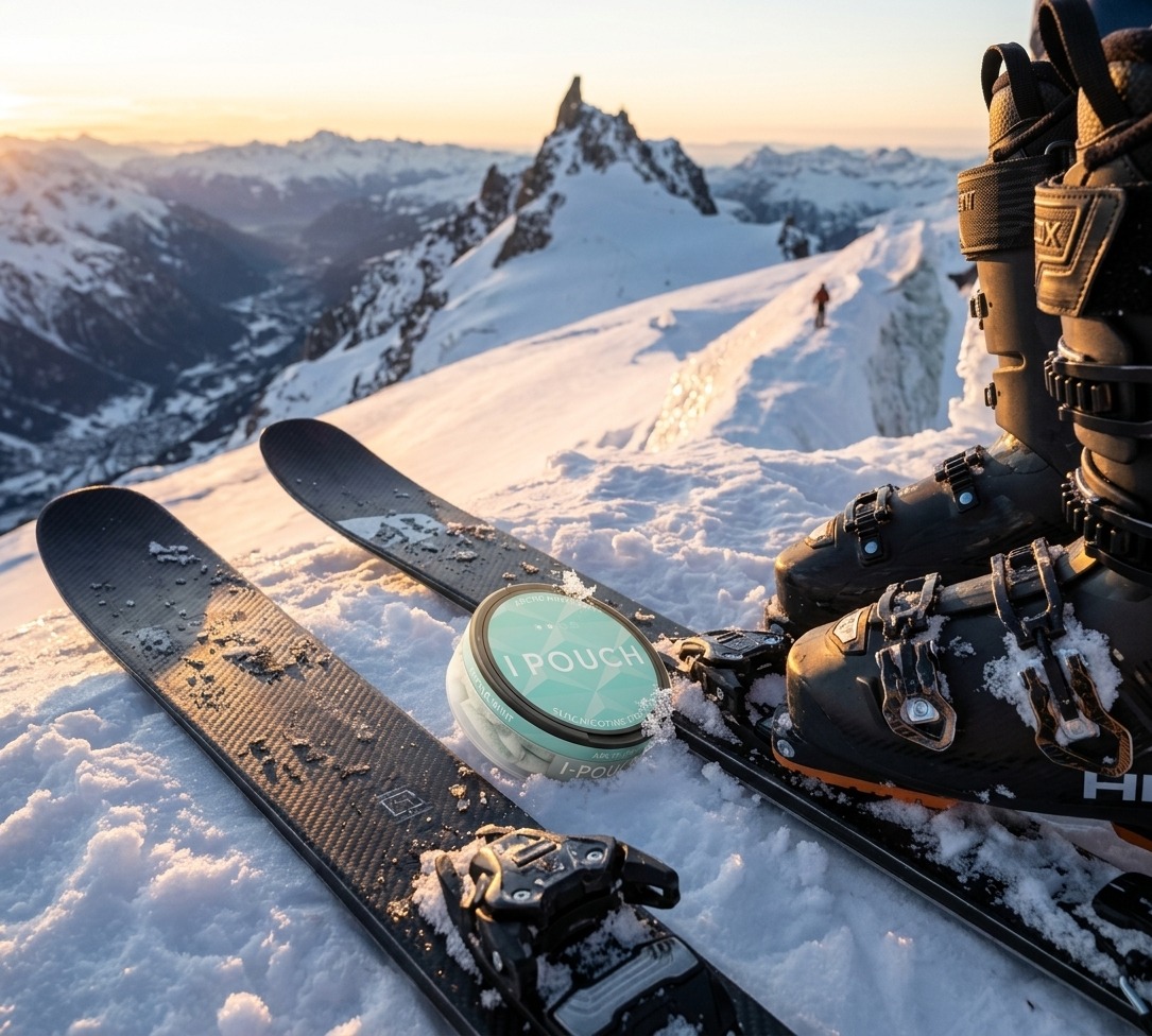 Arctic Mint IPOUCH in a winter environment